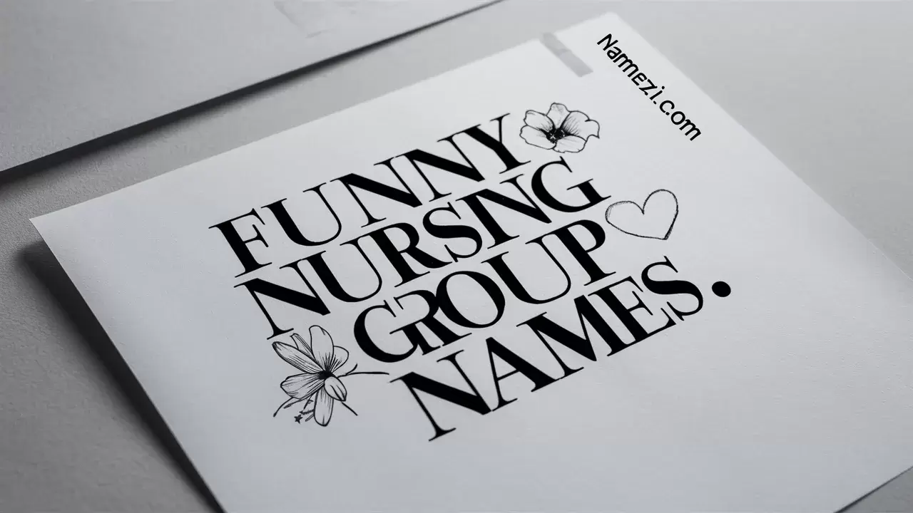 Funny Nursing Group Names