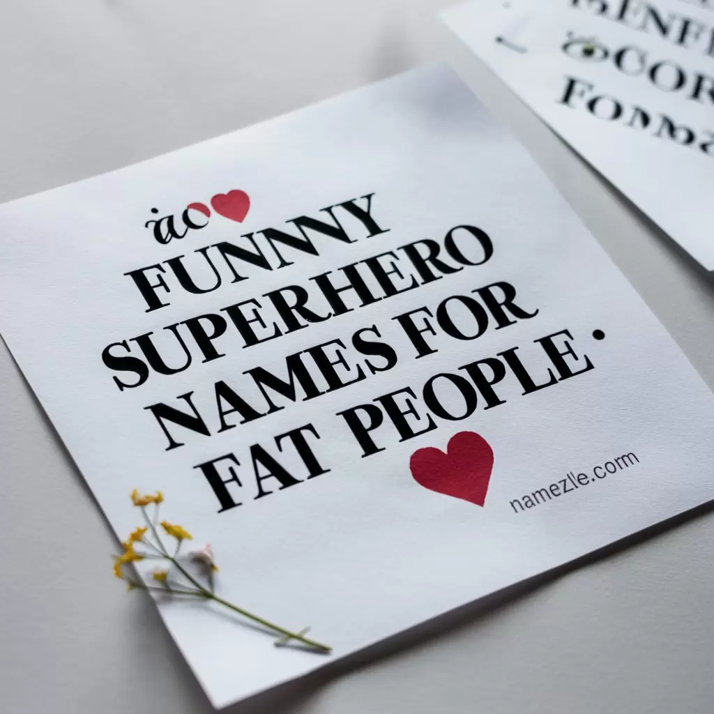 Funny Superhero Names For Fat People