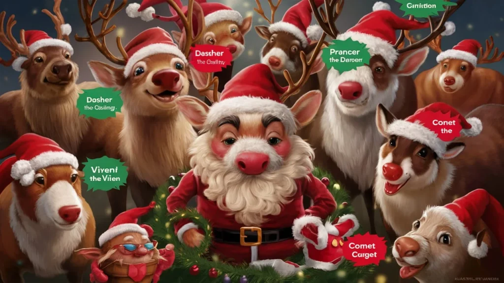 Funny Santa’s Reindeer Names