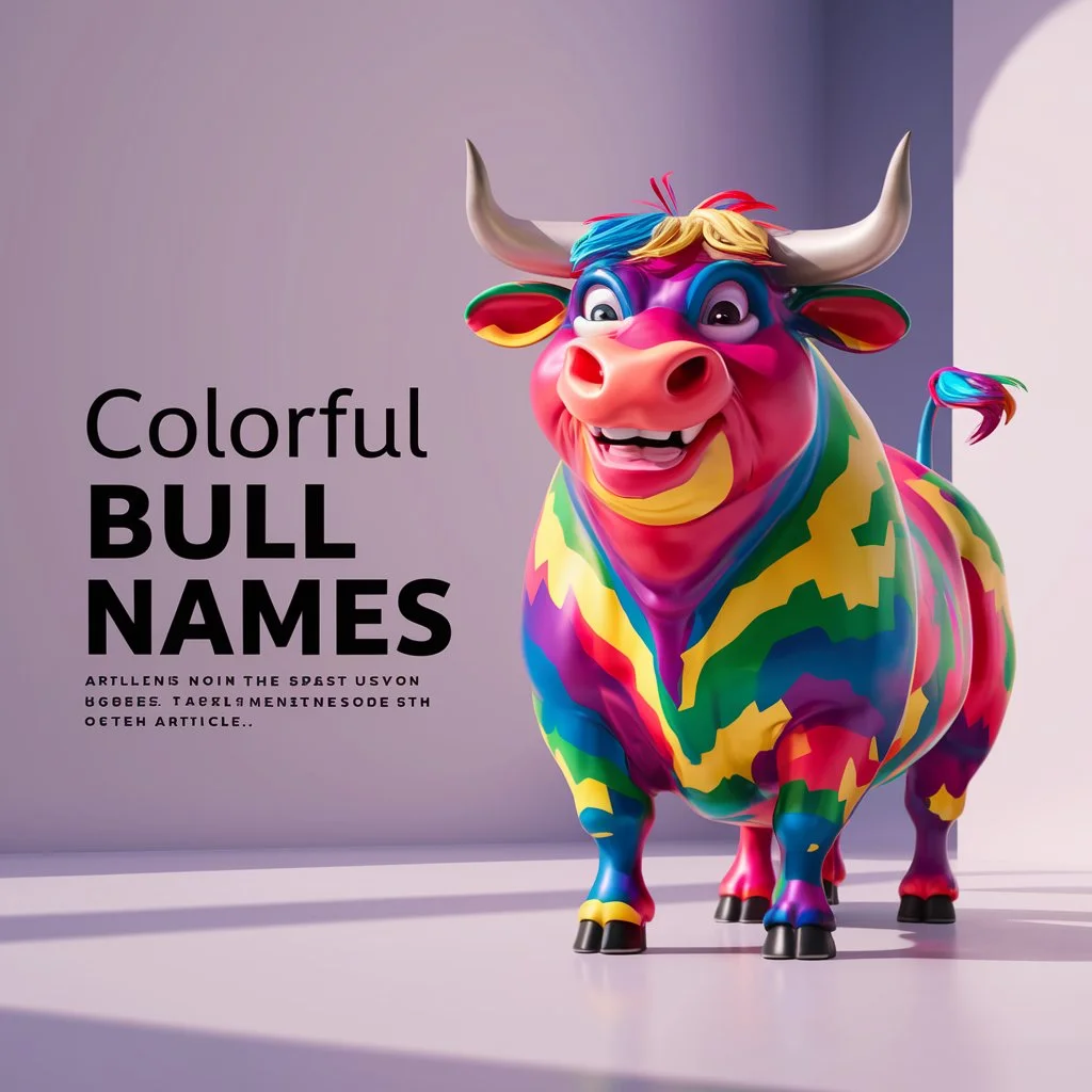 Colorful Bull Names