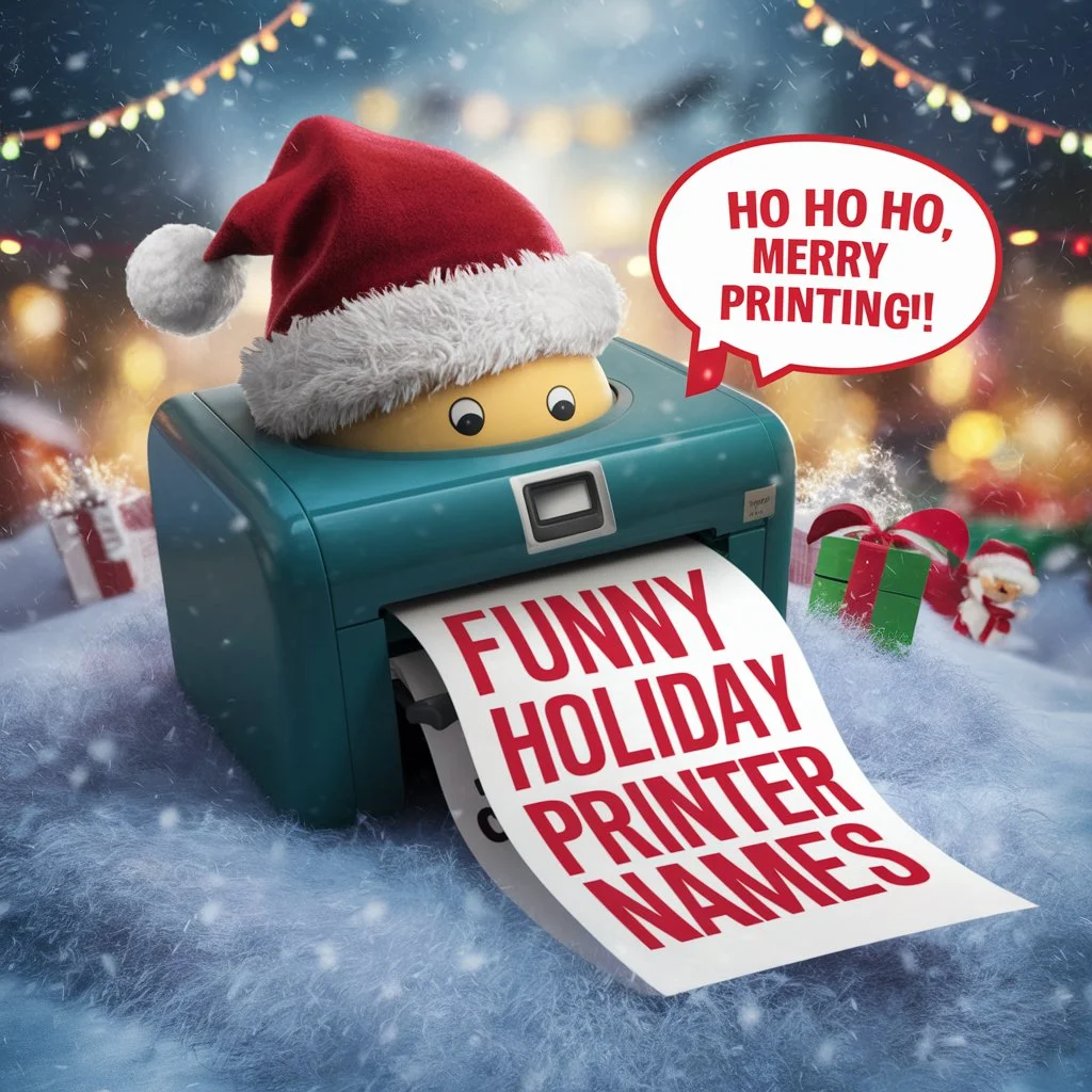 Funny Holiday Printer Names 