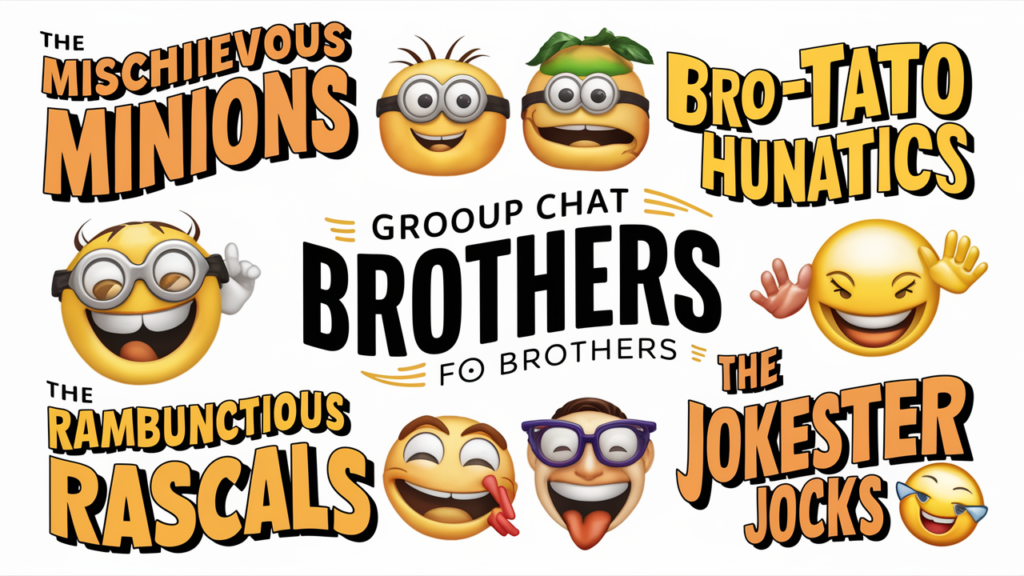 Funny Family Group Chat Names for Brothers