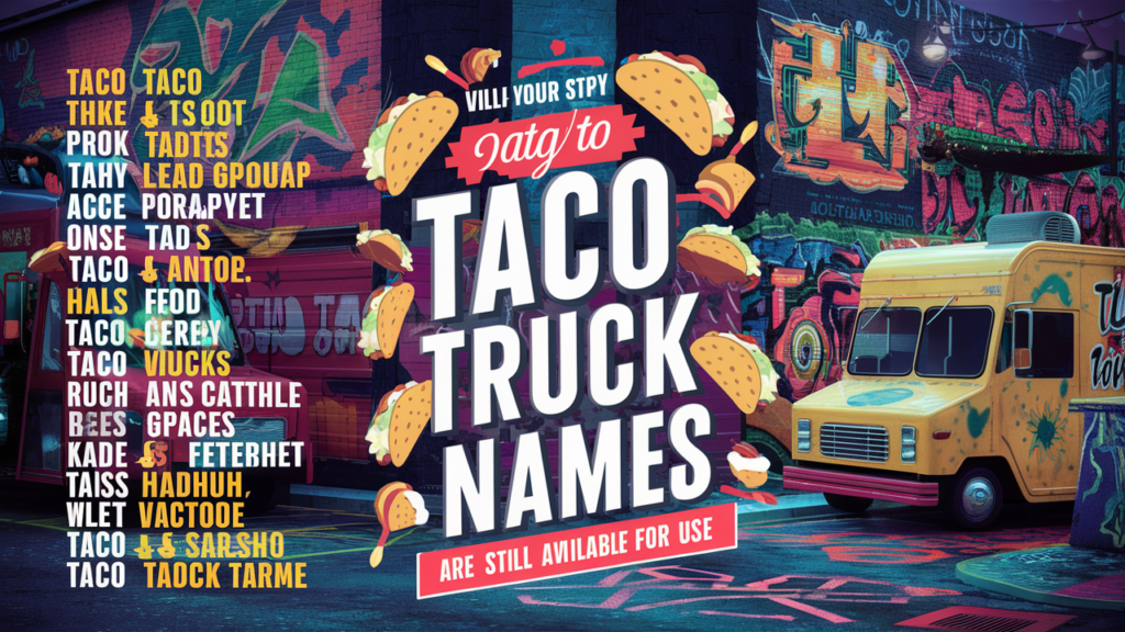 Funny Taco Truck Team Names