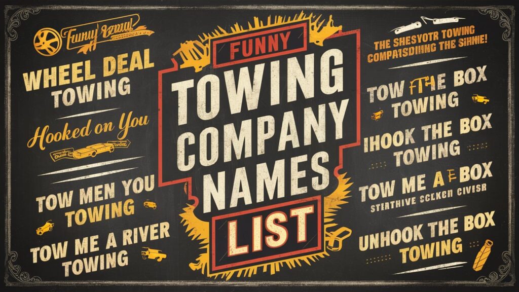 Funny Towing Company Names List